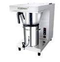 Pradeep, Model No.111561, Coffee Brewer 5L/1kg,                                                     1.Fill Type - Manual.
2. Dispensing Option - Black Coffee (Coffee Decoction).
3. Electrical Specification -  230 V AC, 16A (Single phase), 50 Hz, 2900 W.
4. Dimesnsions (LxWxH) - 630x335x570 mm.
5. Capacity - 5 Lit / 1000 gram..
